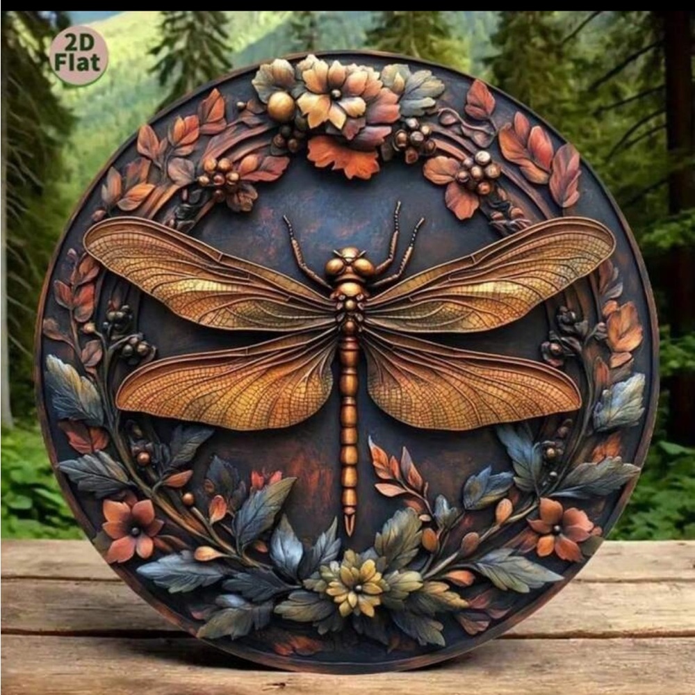 Vintage Dragonfly Metal Decor NEW 🏷️